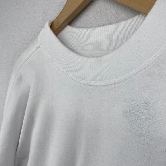 ABERCROMBIE & FITCH Sweatshirt Womens M Fleece Soft A&F Side Zip Slit White NEW - Picture 6 of 15